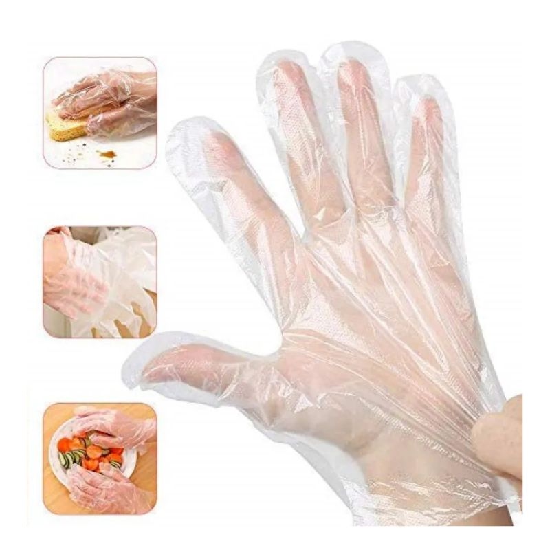 Gants Alimentaires Transparents Jetables – 80pcs