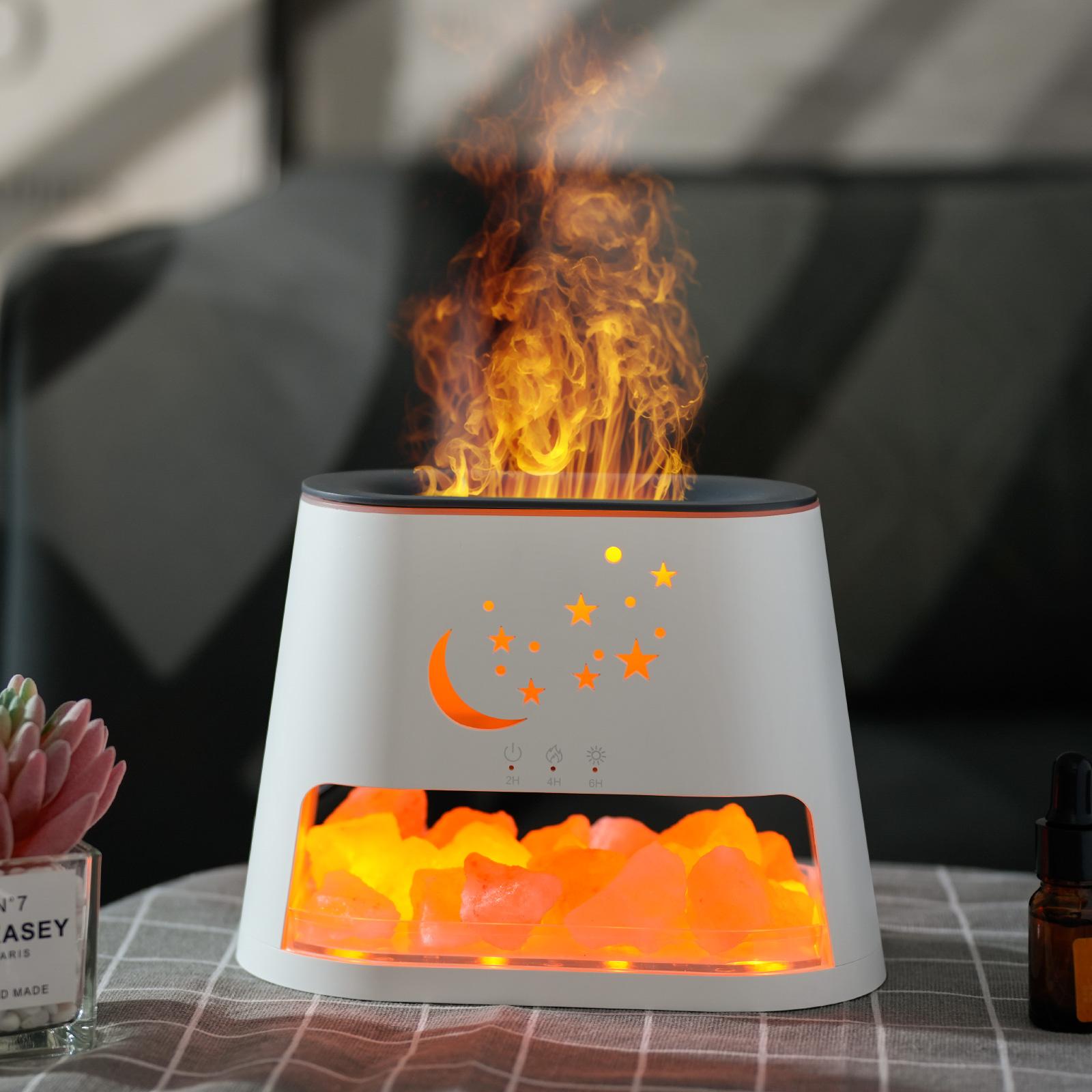 Air Humidifier – Aroma Diffuseur Effet Flamme avec Télécommande – 260mL