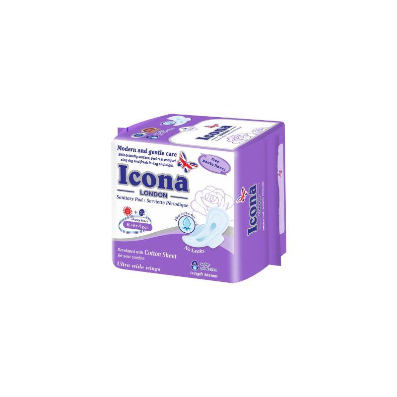 Serviettes Hygiéniques ICONA – Jour et Nuit – 16pcs