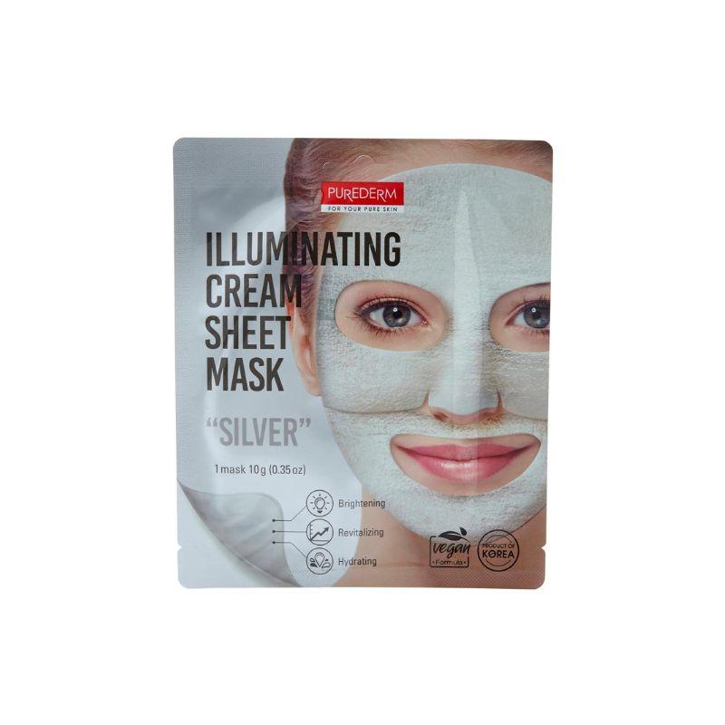 PUREDERM – Masque Illuminateur – Argent