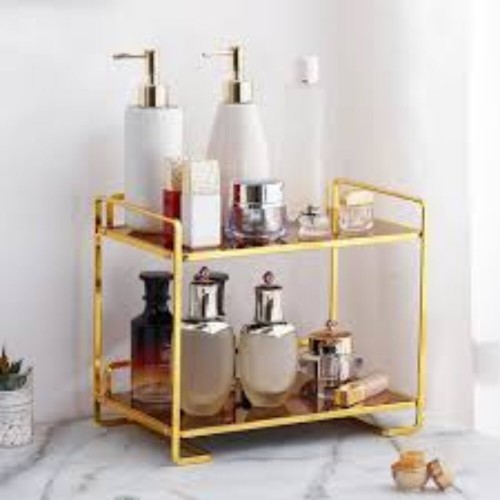 Support de rangement maquillage 2 niveaux – Organisez vos cosmétiques avec style et praticité