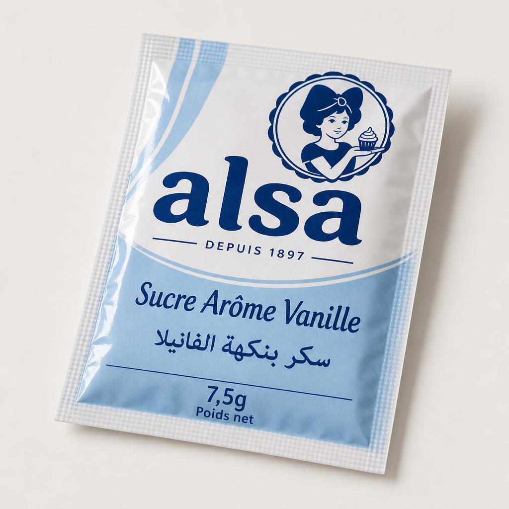 SUCRE VANILLE ALSA SACHET 7.5G