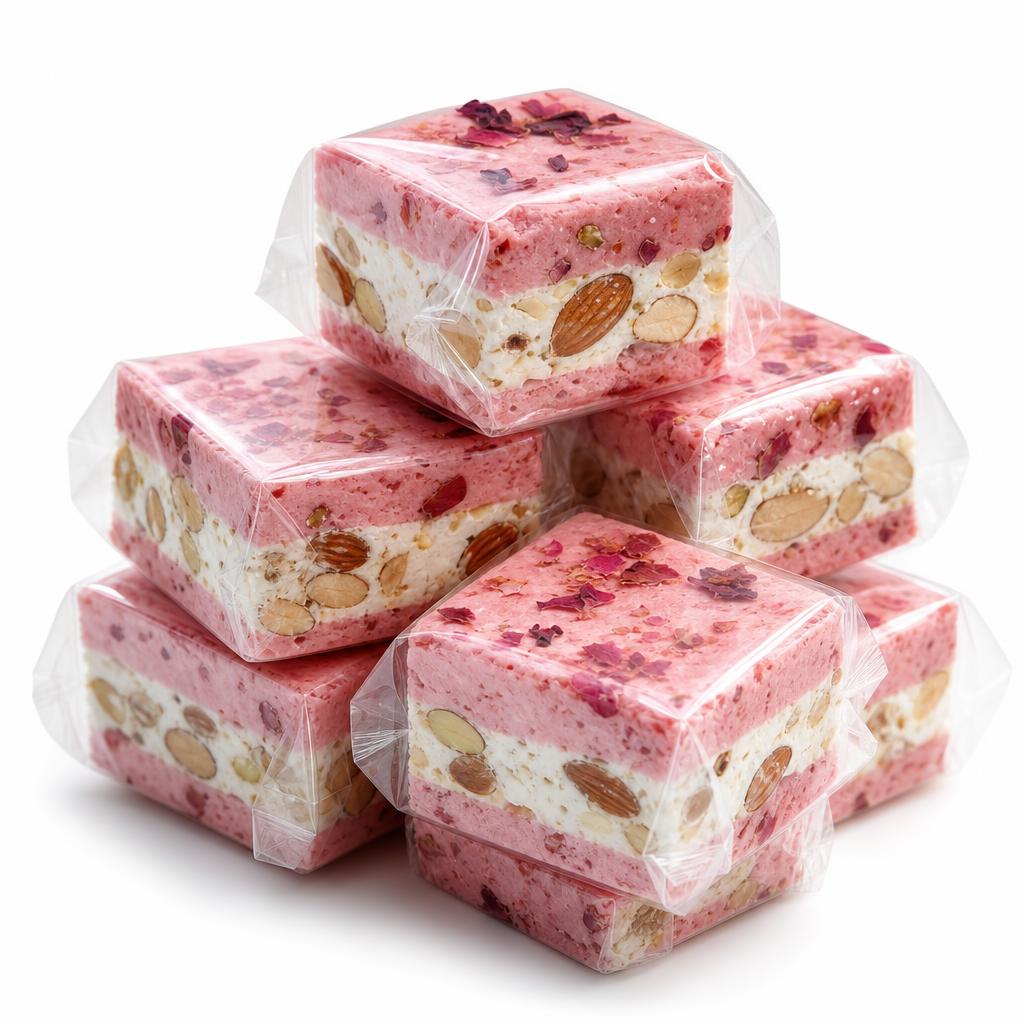 NOUGAT ARTISANAL ROSE & MIEL