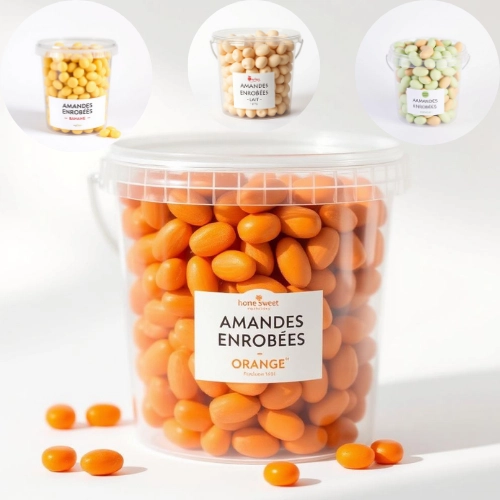 DRAGEES D'AMANDES CROQUANTES ENROBEES ( 5 PARFUMS AU CHOIX )