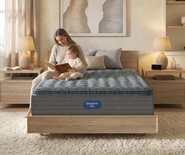 MATELAS 160X200X30 CONFORT QUILTE USA GRIS-BLEU