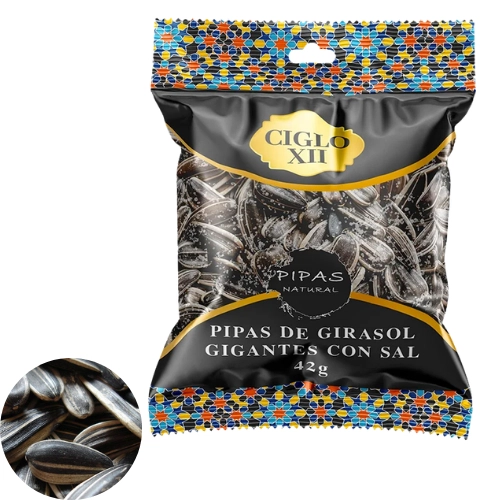 PIPAS DE GIRAOL CIGLO ( Graines de tournesol géantes salées )