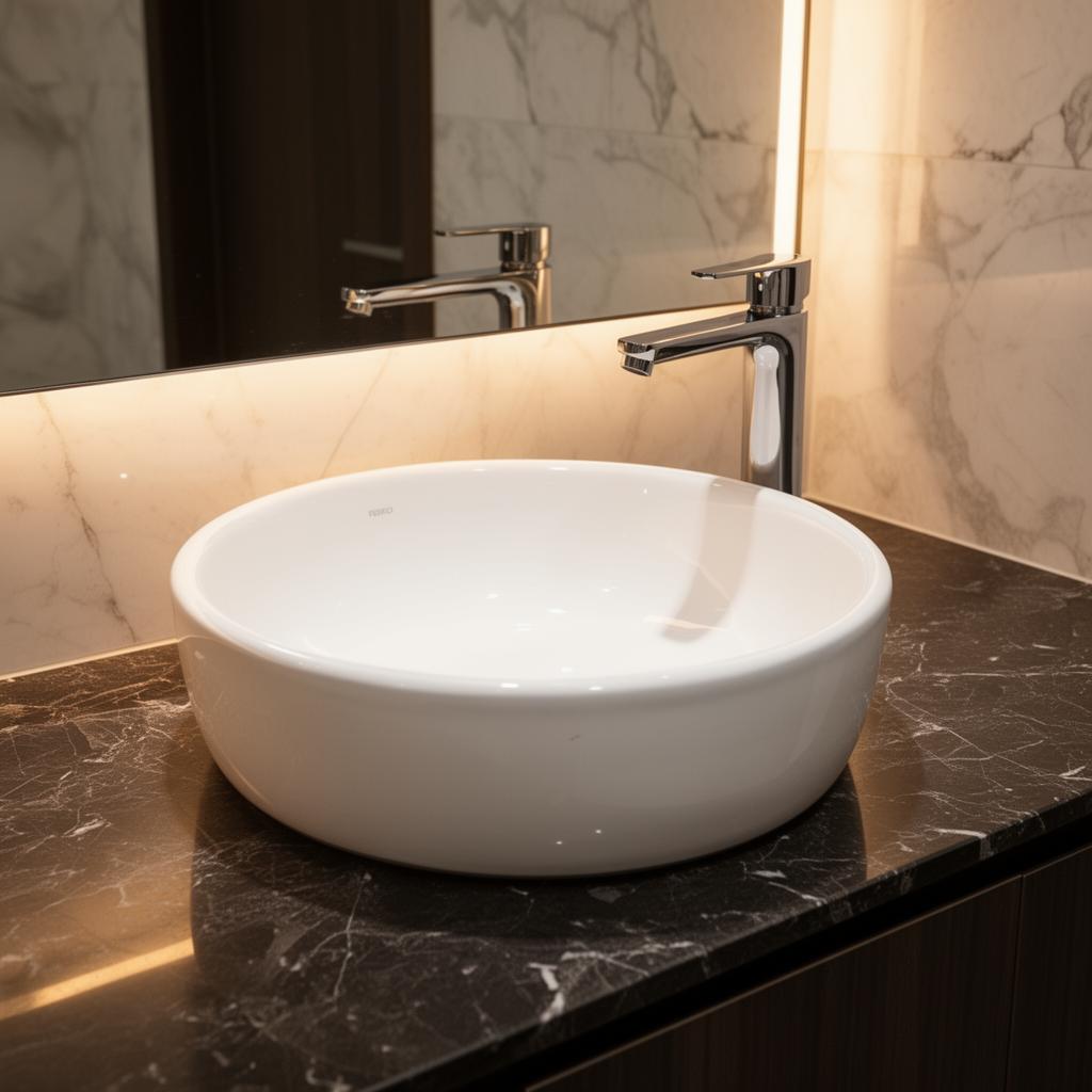 VASQUE BLANC ROND 40X15