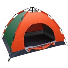 Camping en Plein air Outing Anti-moustiques Tente 3-4 Personnes Grand Espace de Vitesse Automatique Ouvert Plage Camping Pique