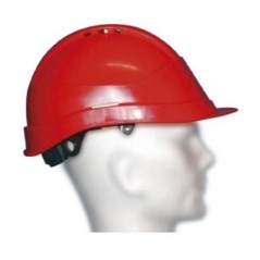 Casque De Chantier Avec Visière - Rouge