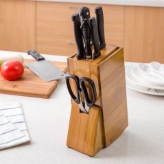 Set de 5 couteaux plus ciseaux (plus boitier en boi)