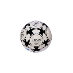 Ballon de football cousu à la main imperméable à l’eau - Noir-Blanc