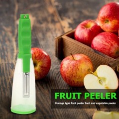 Éplucheur avec poubelle acier inoxydable multi-fonction légumes éplucheur Cutter éplucheur