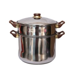 Couscoussier 8 Litres avec Couvercle en Verre