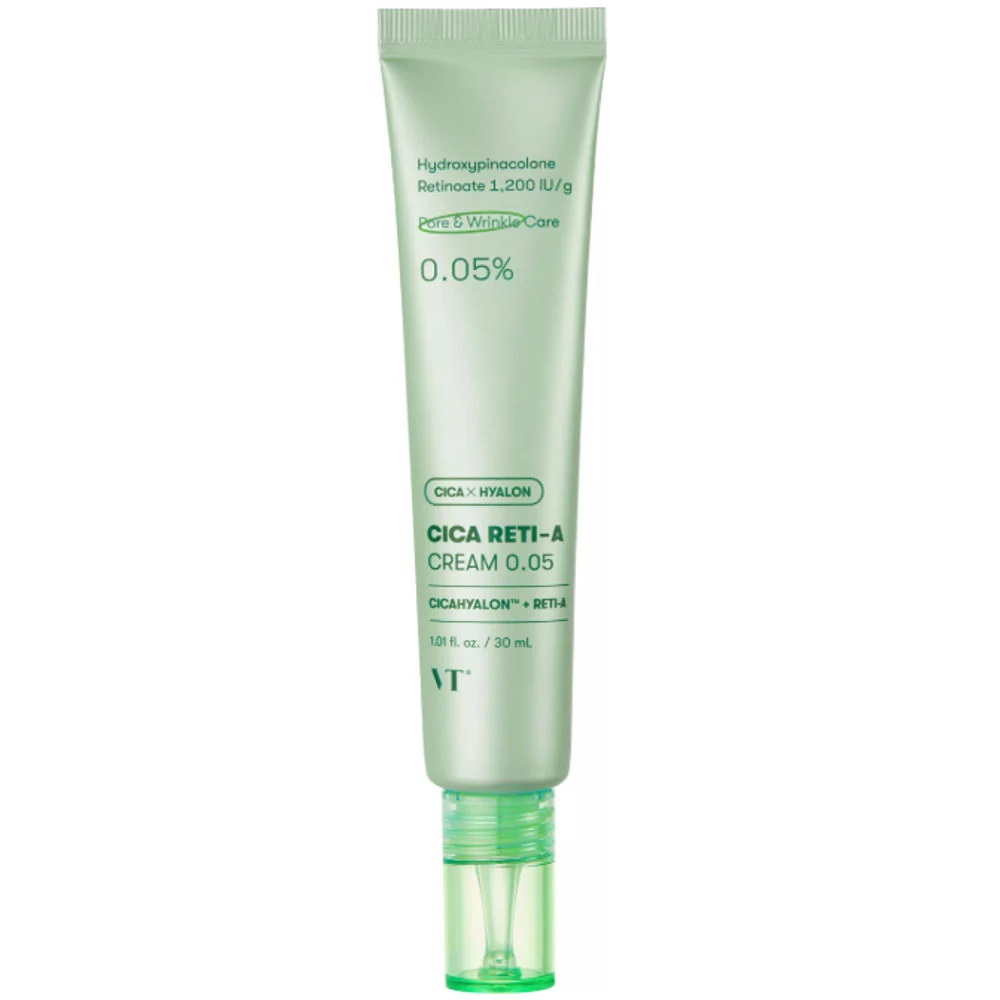VT Crème au Rétinol 0.05 % Cica Reti A Anti-Rides Anti Pores Dilatés Lissante Raffermissante Élasticité de la Peau 30 ml