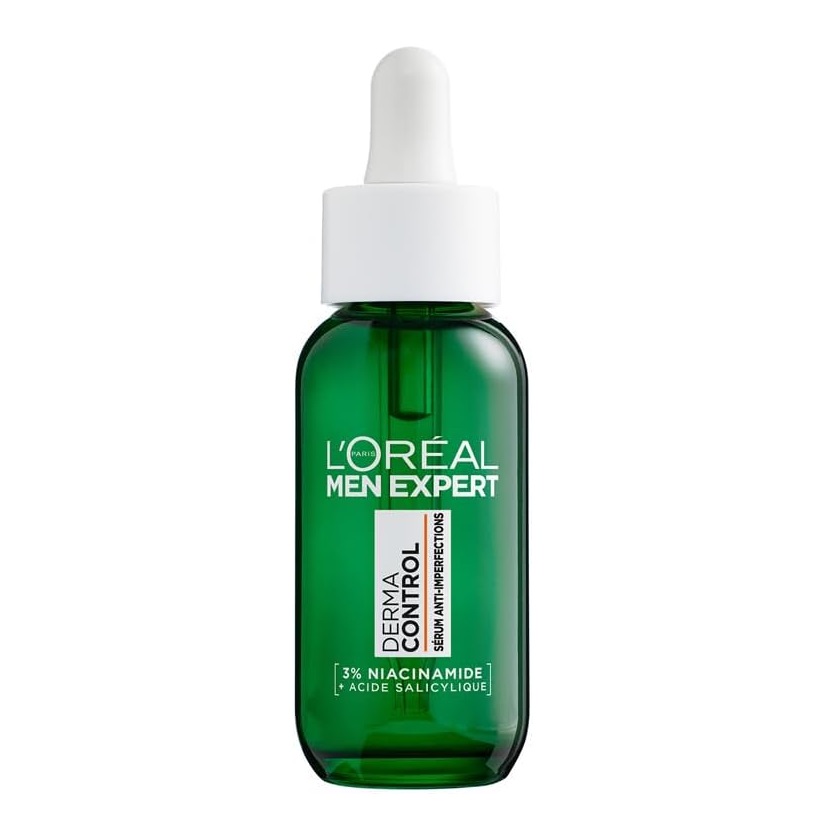 L’Oréal Paris Men Expert Derma Control Sérum Anti Imperfections Niacinamide Boutons et Marques Acné 30 ml