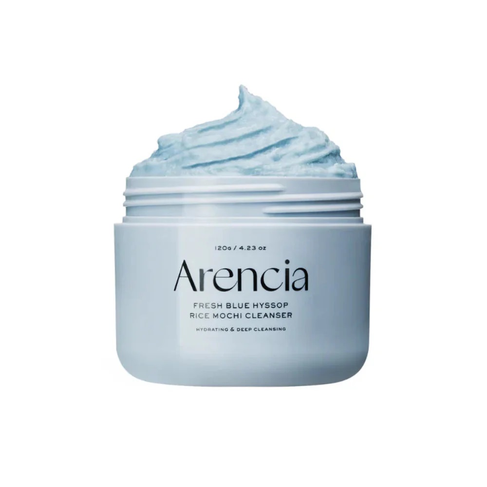 Arencia Nettoyant Mochi au Riz et à l’Hysope Bleue Fraîche 120 g