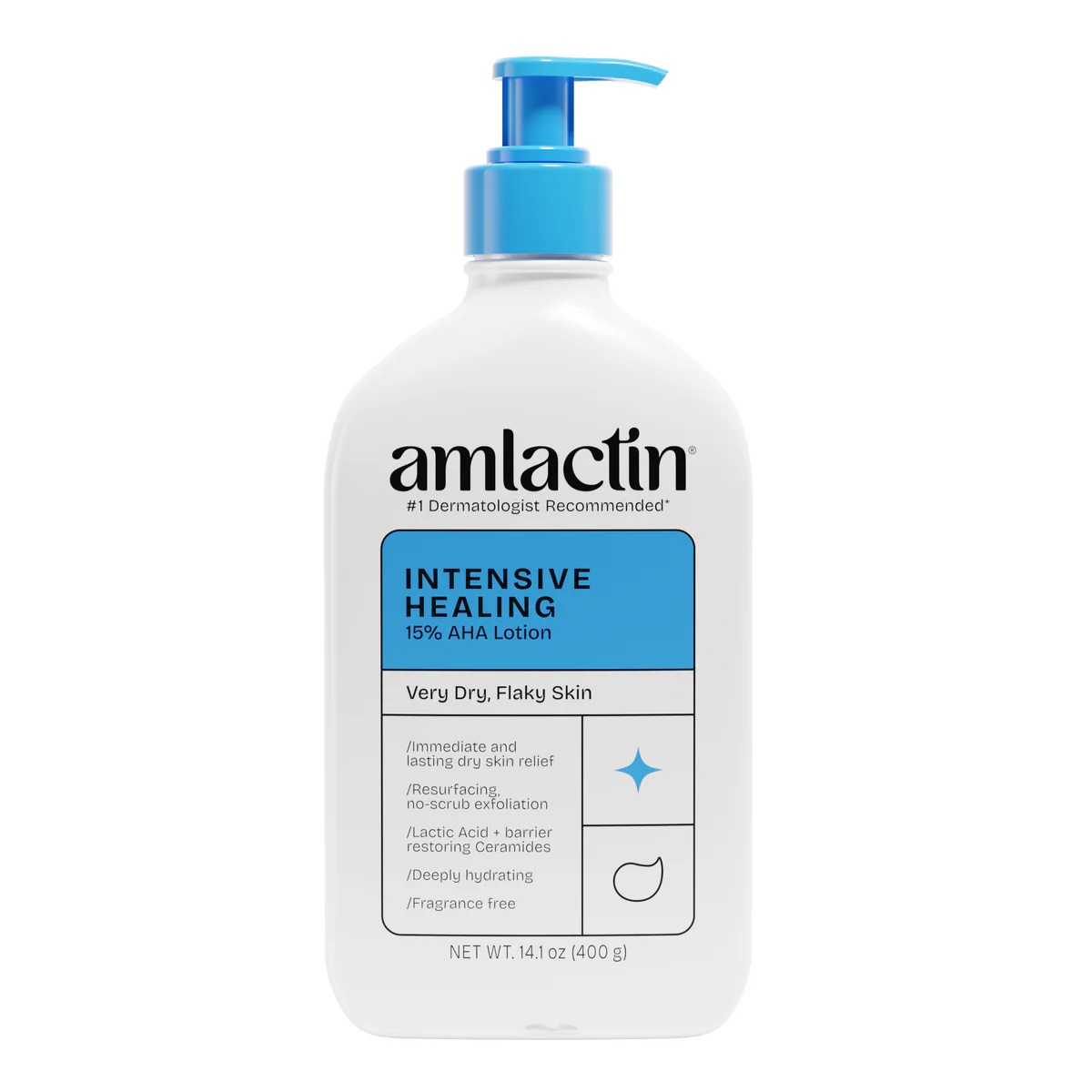 Amlactin Lotion Reparatrice Intensive à 15 % d’Acide Lactique AHA 400 g