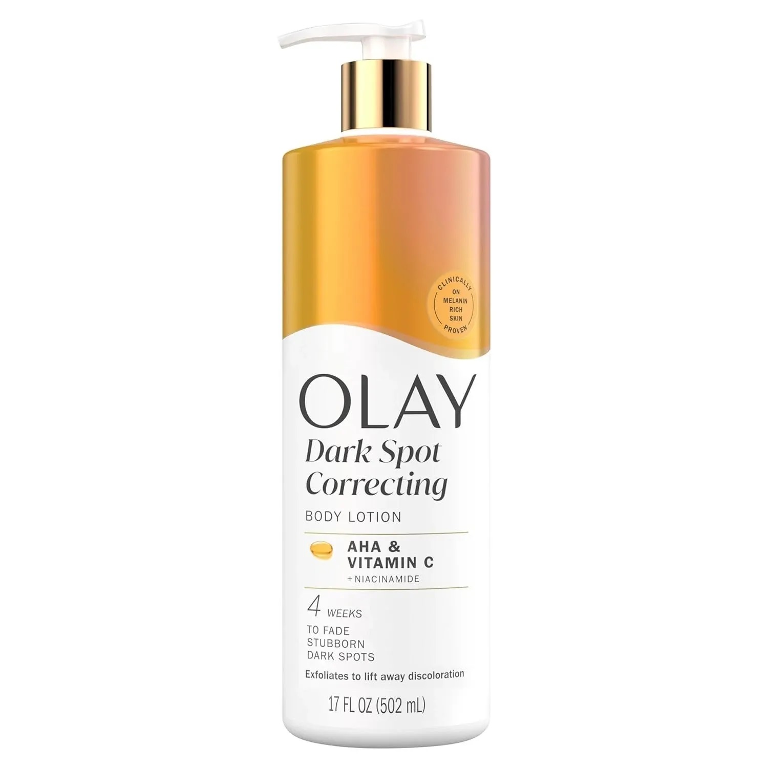 Olay Lotion Corps Correctrice De Taches Brunes Avec AHA, Vitamine C Et Niacinamide 502ml