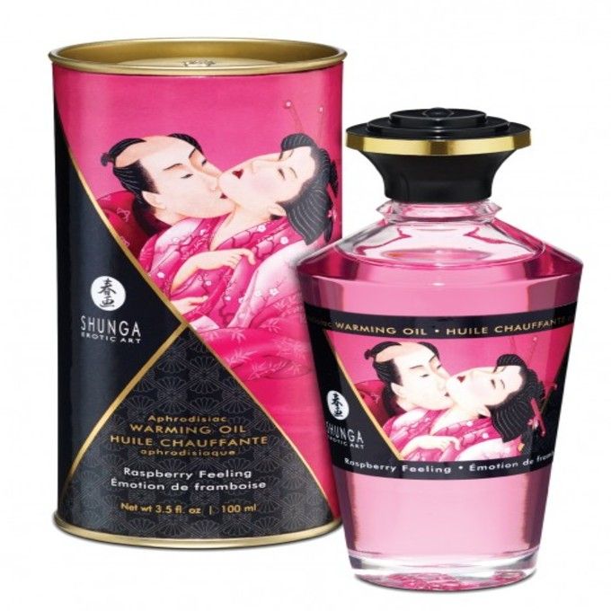 Shunga Huile de massage Chauffante Fraise 100 ml