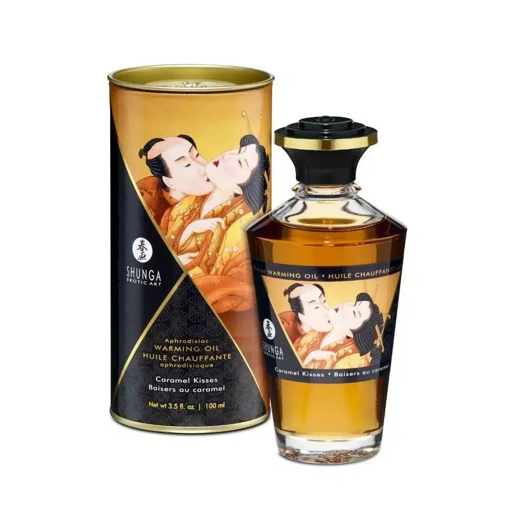 Shunga Huile De Massage À Effet Chaleur Saveur Caramel 100 ml