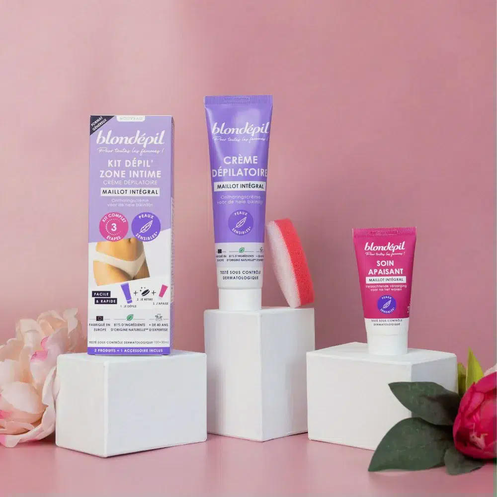 Blondepil Kit Dépil Zone Intime Maillot Intégral 3 Pièces