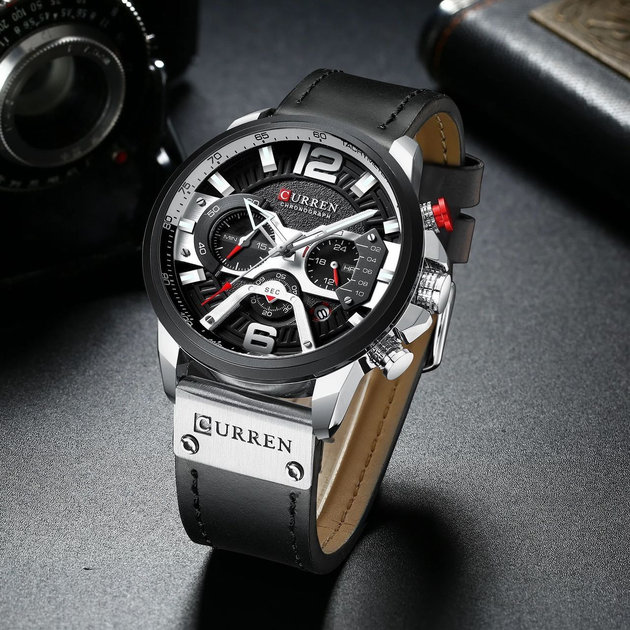 Montre Curren Premium Black / Silver