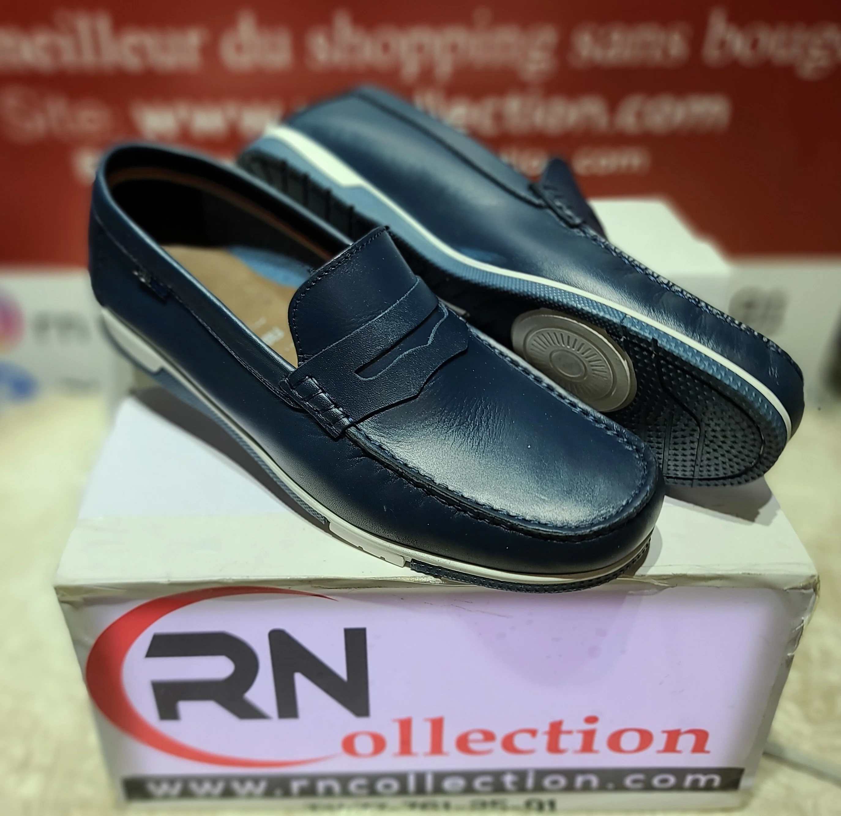 Mocassin R24 bleu