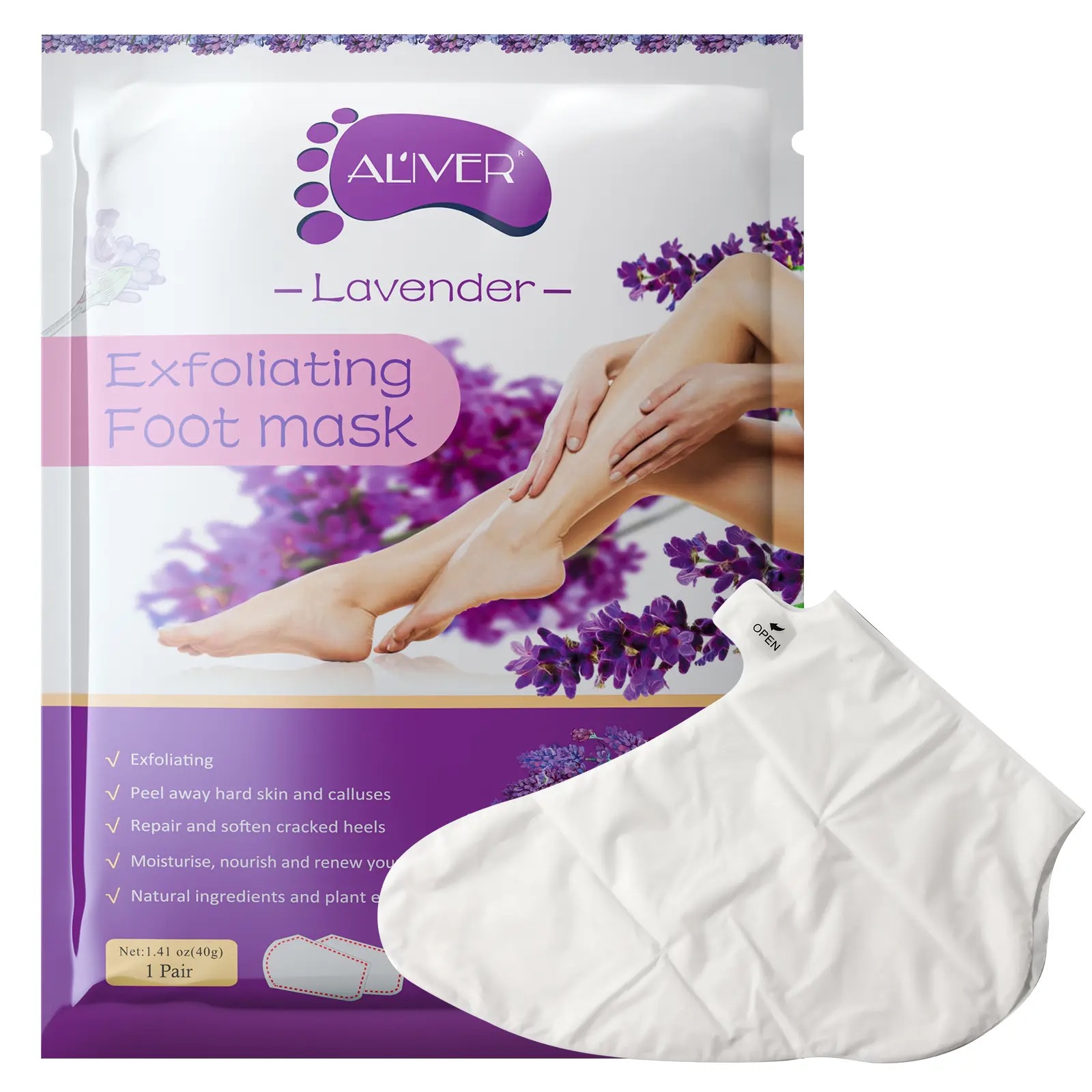 Masque exfoliant pieds