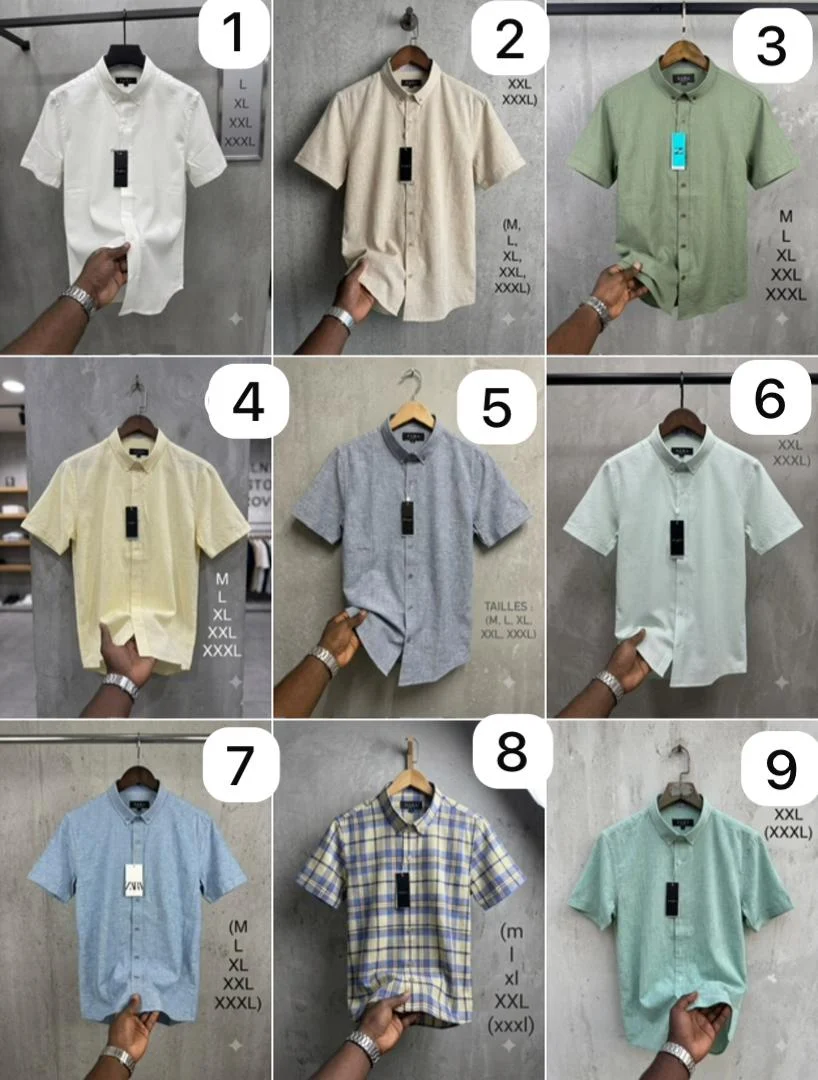 Chemise Lin Qualité Supérieure très Doux et Légère(1 pièce)