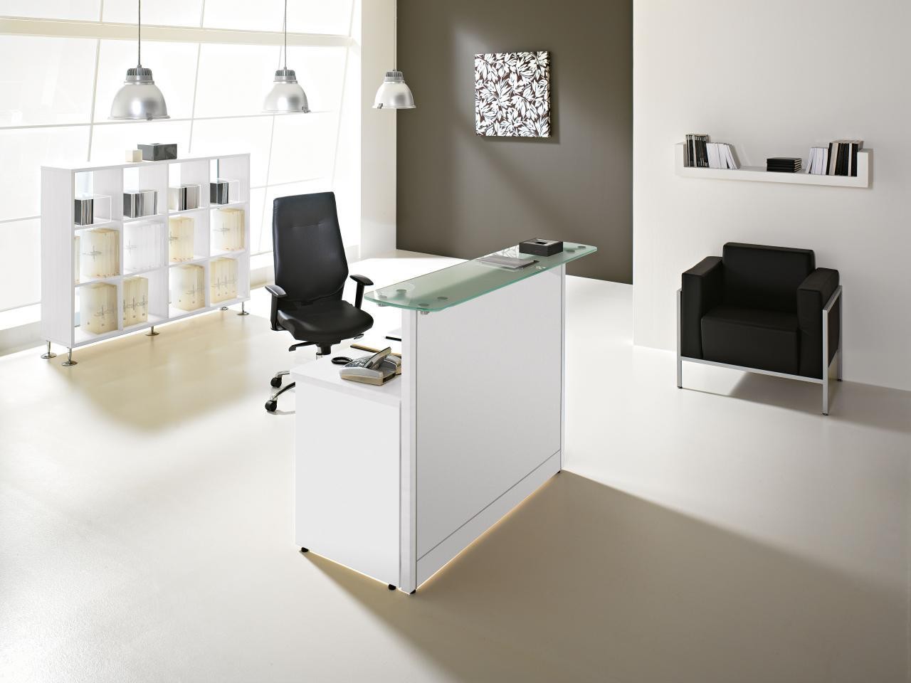 Comptoir de Réception Individuel avec chaise Secrétaire sur commande