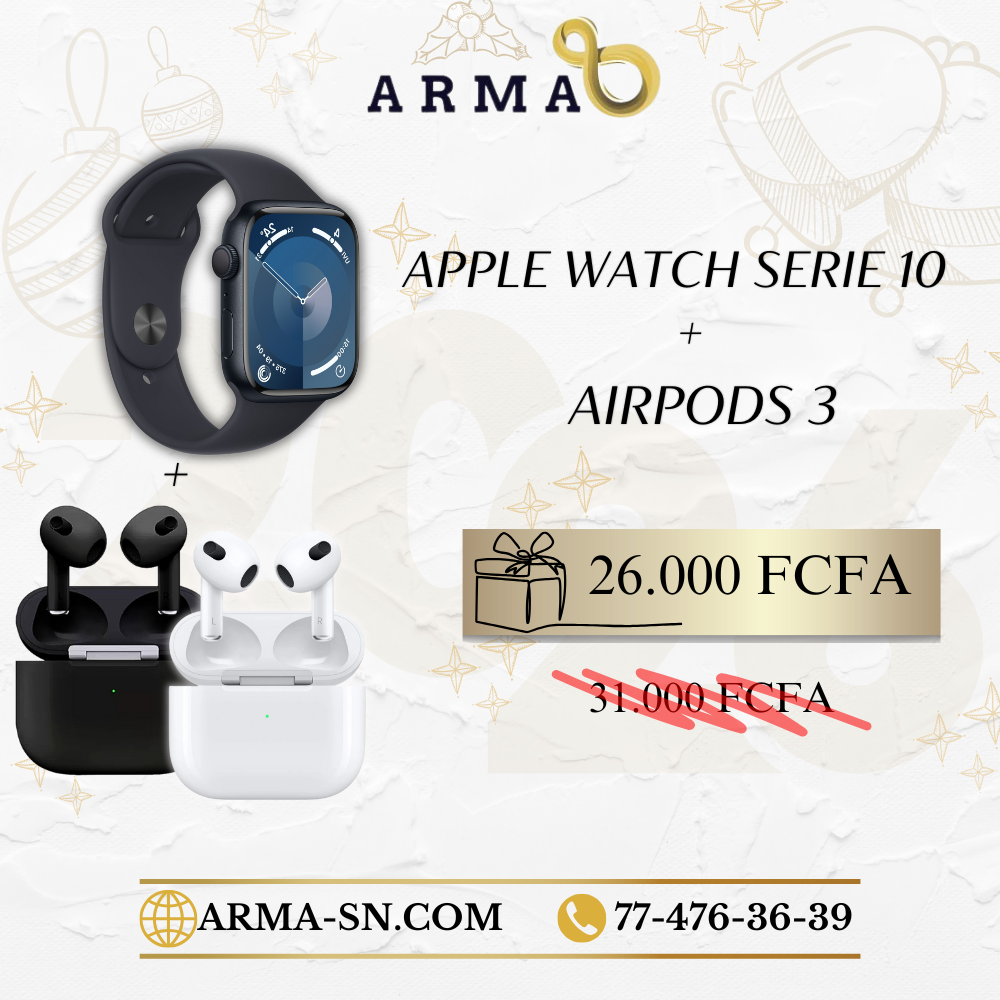 Apple Watch Série 10 + AirPods 3
