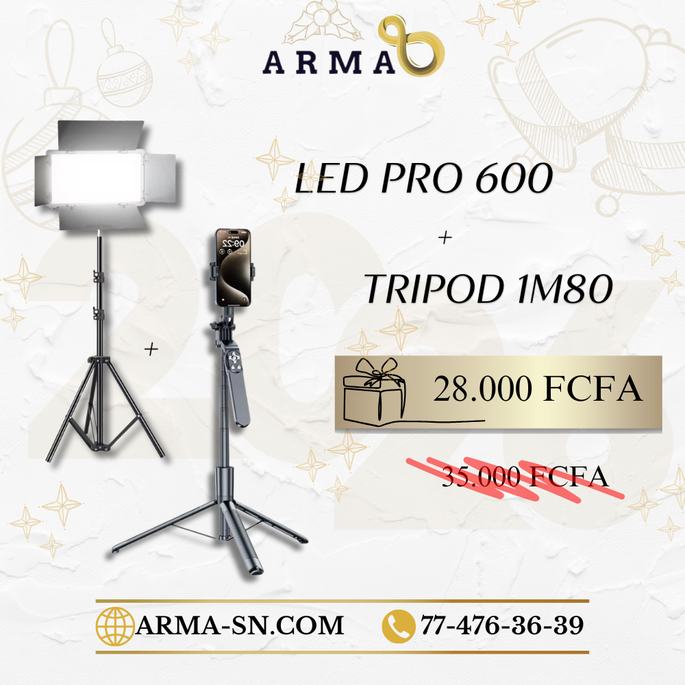 Led Pro 600 + TriPod 1m80