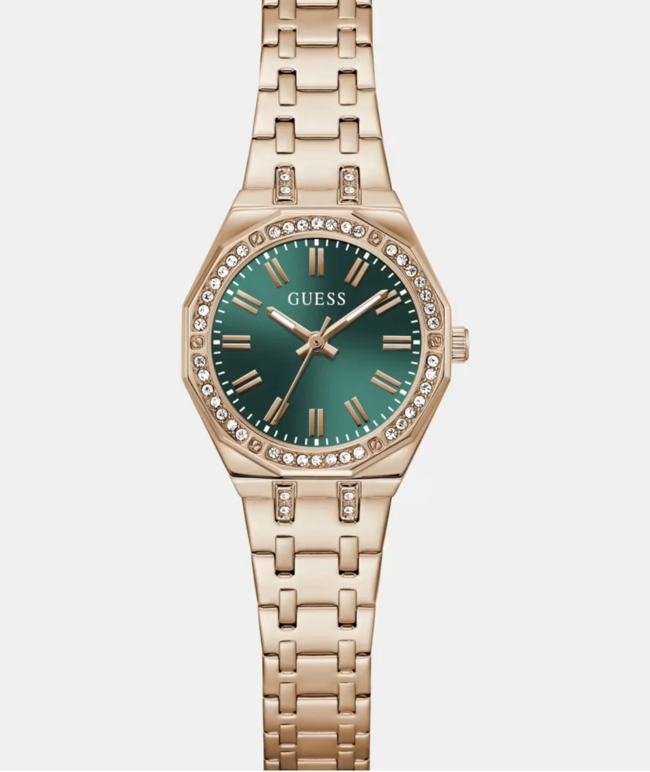GUESS Montre analogique Crystal Recycled Steel 25 mm