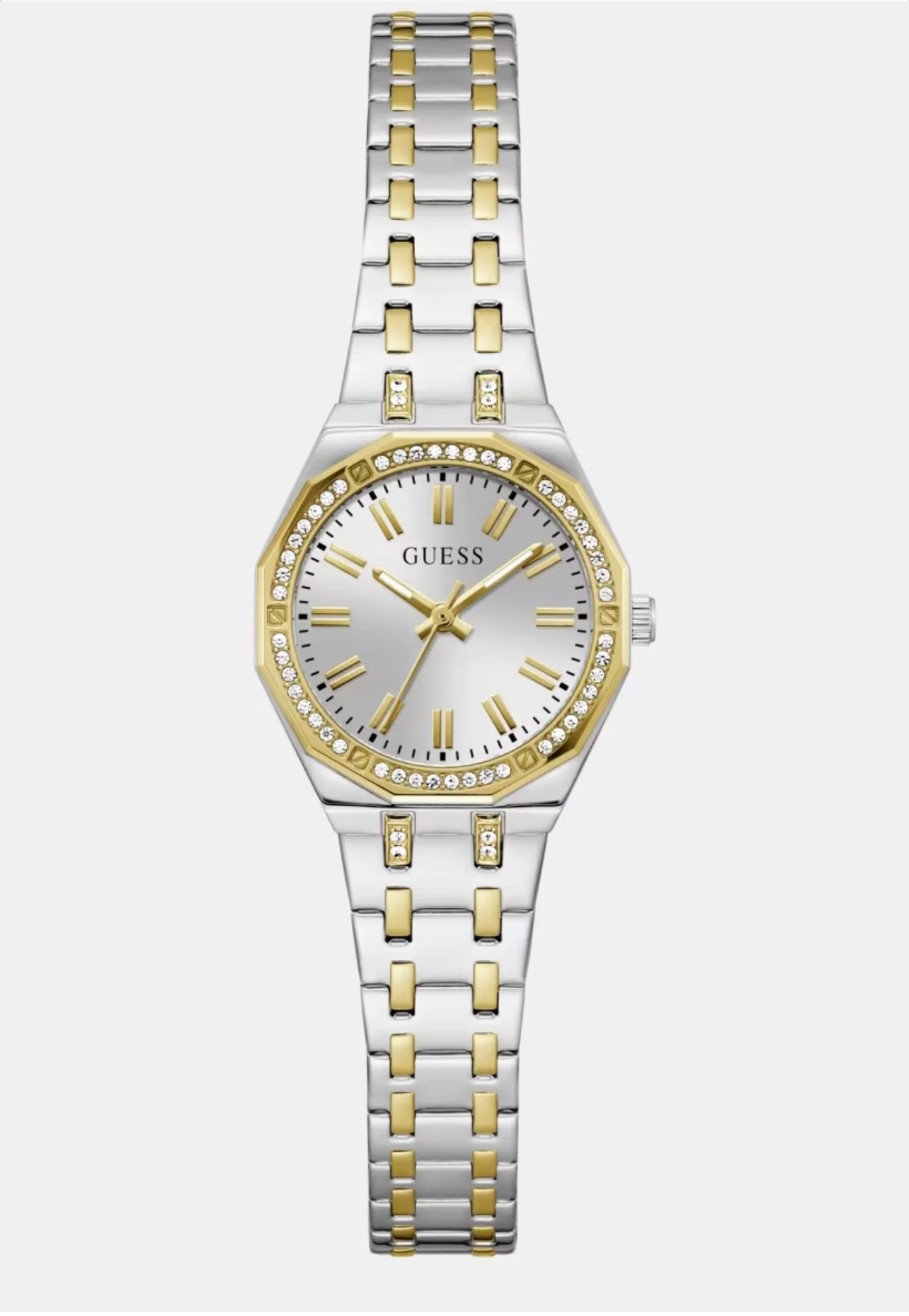 GUESS Montre analogique Crystal Recycled Steel 25 mm