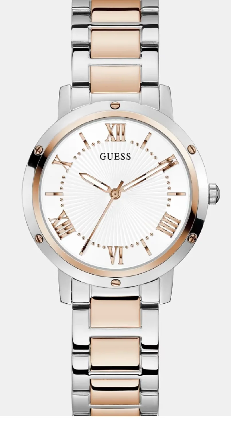GUESS Montre analogique en acier inoxydable