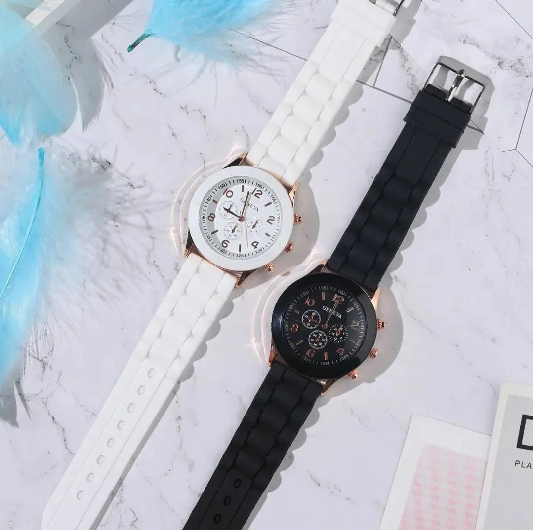 MONTRE EN SILICONE - BLANC